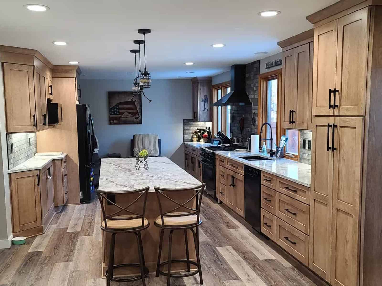 Remodeled kitchen
